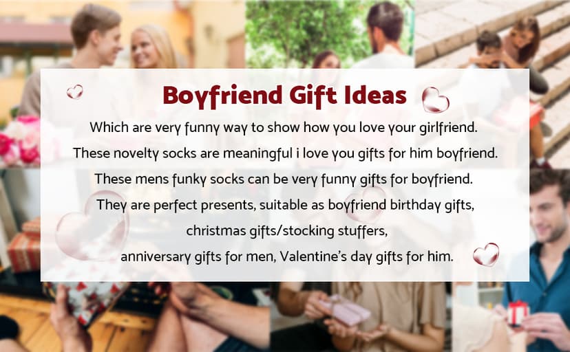 Moyel Husband Boyfriend Gift Ideas Funny Cool Socks for Men, Romantic Gifts for Anniversary, Valentine's Day, Birthday