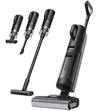 DREAME H12 PRO Vacuum Mop, Wet Dry Vacuum Cleaner for Hard Floor, Vacuum and Mop at The Same Time for Wet & Dry Messes, Auto Self-Cleaning, Edge to Edge Cleaning with Hot Air Drying