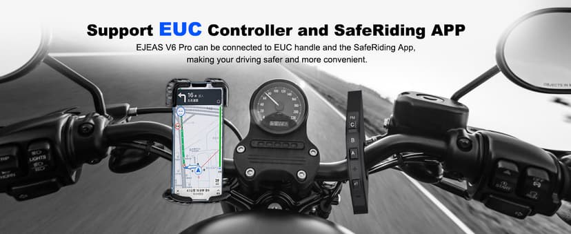 EJEAS V6 Pro Motorcycle Bluetooth Headset, Upgraded 2 Riders Intercom Helmet Communication System with Auto-Answering Call and Noise Reduction for Motorcycling Skiing and Climbing (2 Pack)