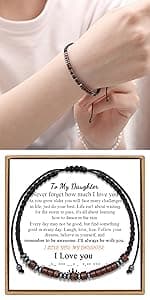 JoycuFF Inspirational Morse Code Bracelets for Women Silver Beads Jewelry Encouragement Mantra Gifts for Her