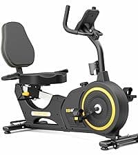 VANSWE Recumbent Exercise Bike for Adults Seniors - Recumbent Bikes for Home with Magnetic Resistance, Bluetooth and App Connectivity, Pulse Sensor