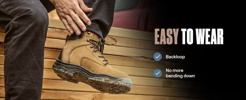 EVER BOOTS EVERBOOTS ULTRA DRY Men's Waterproof Hiking Work Boots, Lightweight Ultility Leather Shoes, Water Proof Tactical Military Outdoor Ankle Mens Boot for Construction, Roofing, Hunting, Winter Trails