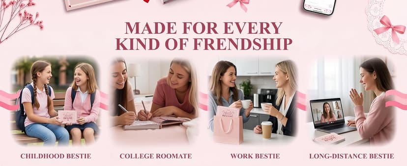 Customized Bestie Book, Friendship Gifts For Women Birthday, Personalized Christmas Gift for Best Friends What I Love About You Bestie Gifts, Fill In The Blank Book For Best Friends B0GTTKBPBX