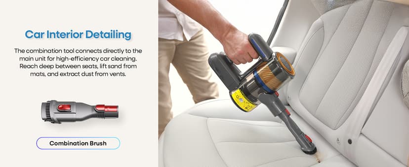 UNINELL HOME Cordless Vacuum Cleaner,45000Pa/450W Vacuum Cleaners for Home,60Mins Lightweight Stick Vacuum,Anti-Tangle & Wall Mount Charging,Vacuum Cordless for Hardwood Floor Carpet Pet Hair