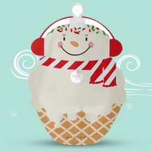 SpaLife Holiday Treats Facial Masks 12-Pack Assorted - Festive Christmas Skincare for Hydration and Refreshment - Gingerbread, Sundae, Cocoa & Eggnog
