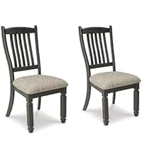 Signature Design by Ashley Ralene Rake Back 19" Dining Room Chair 2 Count, Medium Brown
