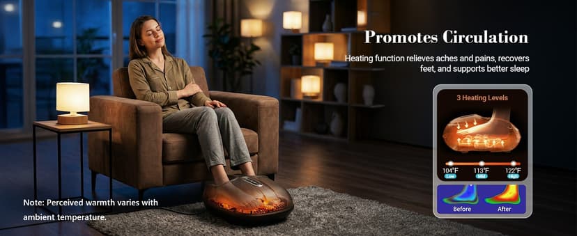 Shiatsu Foot Massager for Plantar Fasciitis with Heat & Remote Control, For Tired Feet, Seniors, Officer, Gifts for Women Men CuPiLo Foot Massager FSA Eligible HSA, 5 Compression Levels & Deep Kneading B0D25QHBS8