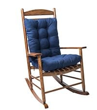 1 Pack Patio Chair Cushion, Rocking Chair Cushion Overstuffed Seat Back Cushion Pad for Outdoor Indoor, Navy Blue