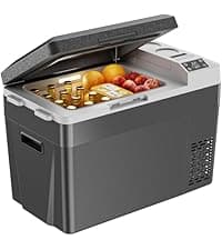 Silonn Battery-Powered Ice Maker with 4-Power, RV Ice Maker Countertop 12V/24V Car Charger 100-240V AC Solar-Ready, Portable Ice Machine 9 Cubes/6 Mins 22lbs/Day Auto-Clean for Camping RV Home Outdoor