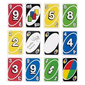 Mattel Games UNO Card Game for Kid, Adult & Family Nights & Parties, Travel & Vacations, Color Blind Accessible & Customizable Deck (Amazon Exclusive)