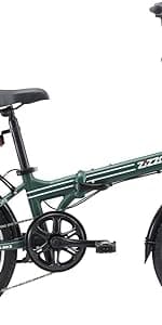 ZiZZO Campo 20 inch Folding Bike with 7-Speed, Adjustable Stem, Light Weight Frame