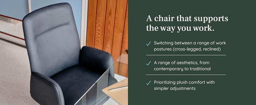 Branch Softside Mid Century Modern Office Chair, Boucle Fabric - Removable Arms with Luxury Cloud-Like Comfort - Adjustable Height - Integrated Lumbar Support - Oatmeal