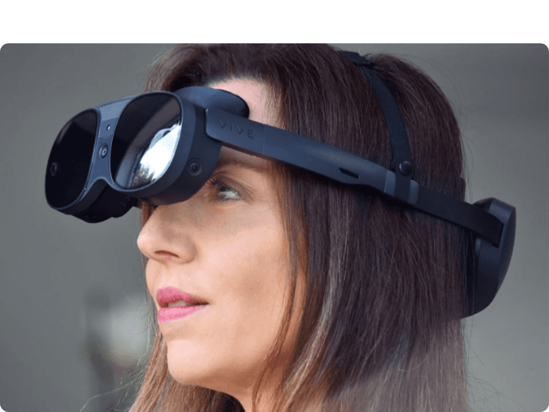 HTC Vive XR Elite with Deluxe Pack — Mixed Reality and PC VR Headset + Controllers