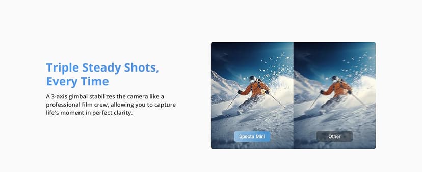 Specta Mini Drone with Camera 4K for Adults, 32800ft FPV Transmission, Easy to Fly, 3 Aixs Gimbal, 31-Min Flight, 4K/30fps, Under 249g Portable Drone for Beginners