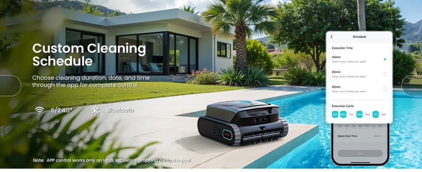 AIPER Scuba V3 AI Vision Cordless Robotic Pool Cleaner, Include Wireless Charging Dock, Smart Waterline Parking & Featherlight Design, Micromesh Multi-Layer Filtration, Grey
