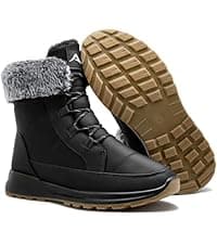 Reimferce Womens Snow Boots for Winter: Comfortable & Warm for All Day Wear - Waterproof Non Slip Booties for Commute Outdoor Walking