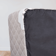 House2Home Upholstery Fabric 60 Inch x 3 Yard, Black Fabric, Cambric Dust Cover Fabric for Sofas, Chairs, Box Spring Foundations, Tela para Tapizar Muebles, Dust Cover