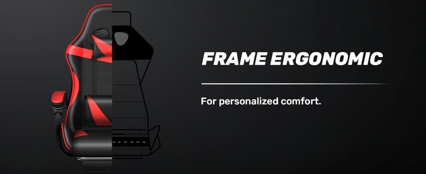 Gaming Chair, Backrest and Seat Height Adjustable Swivel Recliner Racing Office Computer Ergonomic Video Game Chair with Footrest and Lumbar Support, Red/Black