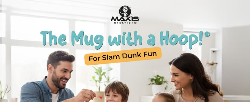 MAX'IS Creations The Mug with a Hoop Basketball Mugs Novelty Coffee Mugs Hot Chocolate Mug Coach Sports Basketball Gifts for Boys 8-12 Accessories Stuff, Funny Christmas Gifts for Kids Family, 16oz