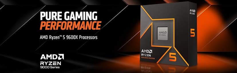 AMD Ryzen™ 5 9600X 6-Core, 12-Thread Unlocked Desktop Processor