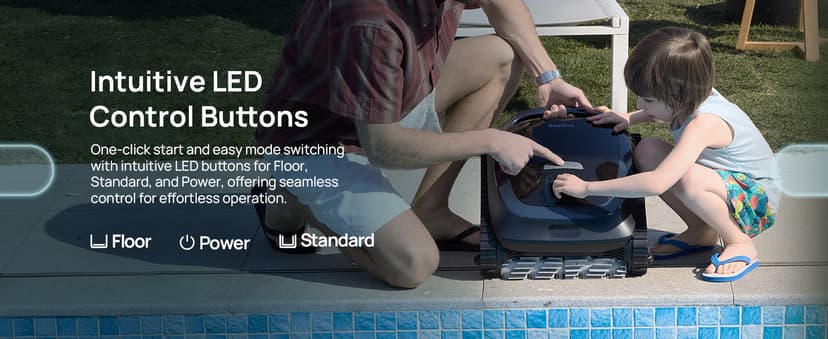 (2025 Upgrade) Beatbot AquaSense 2 Cordless Robotic Pool Vacuum Cleaner, Smart Surface Parking, Double-Pass Waterline Scrubbing, Cleans Floor, Walls and Waterline, Light Blue