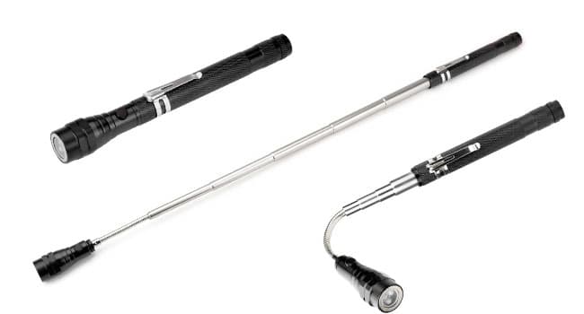 Magnetic Flashlight Gifts for Men Stocking Stuffers for Men Adults Pickup Tool Cool Extendable Magnet Telescoping Gadgets Christmas Birthday for Dad Him Husband Boyfriend Grandpa Handyman Mechanics