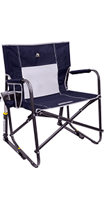GCI Outdoor Kickback Rocker Outdoor Rocking Chair with Beverage Holder