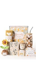 Spa Gifts for Women Bath and Body Gift Basket Mothers Day Gifts Coconut Lavender Home Spa Set Self Care Gift for Mom Sister Her Wife Birthday Gifts Spa Kit Care Package Thank You Gift