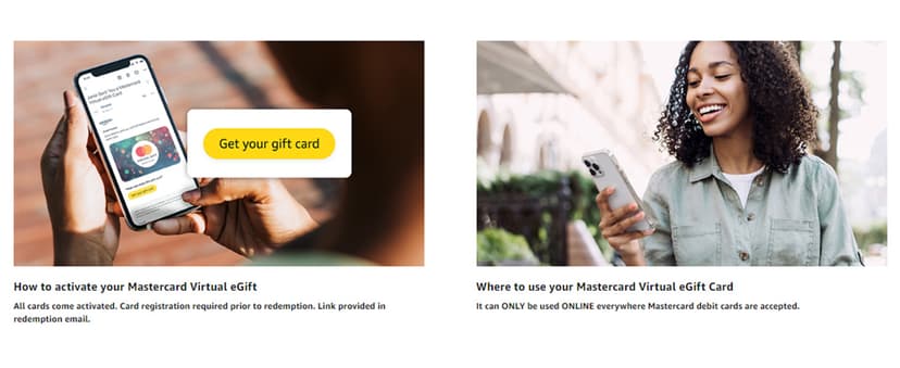 $200 (plus $6.95 purchase fee) – For Online Use Only MasterCard Virtual eGift Card B0DHCDF3FB