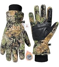 HANDLANDY Cold Winter Weather Fishing Gloves for Men and Women,Fingerless Gloves Convertible Flip Top Mittens
