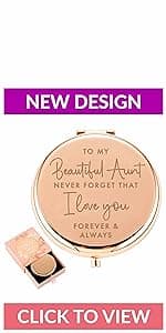 Best Friend Birthday Gifts for Friend | Sentimental Friend Gift Ideas for Women | Friendship Gifts for BFF, Bestfriend, Besties, Long Distance, Christmas | I Love You Friend | Rose Gold Compact Mirror
