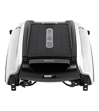 Betta SE Solar Powered Automatic Robotic Pool Surface Skimmer Cleaner with 24/7 Continuous Cleaning Battery Power and Re-Engineered Twin Salt Chlorine Tolerant Motors (Blue)
