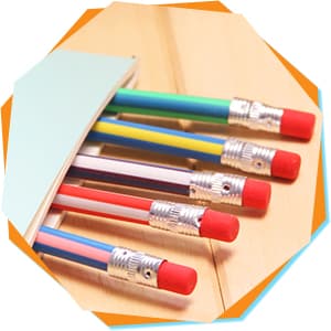 OJYUDD Flexible Bendy Pencil,35 PCS Flexible Soft Pencil Colorful Stripe Soft Pencils with Eraser as Gift for Students or Children B07GVDPM1D