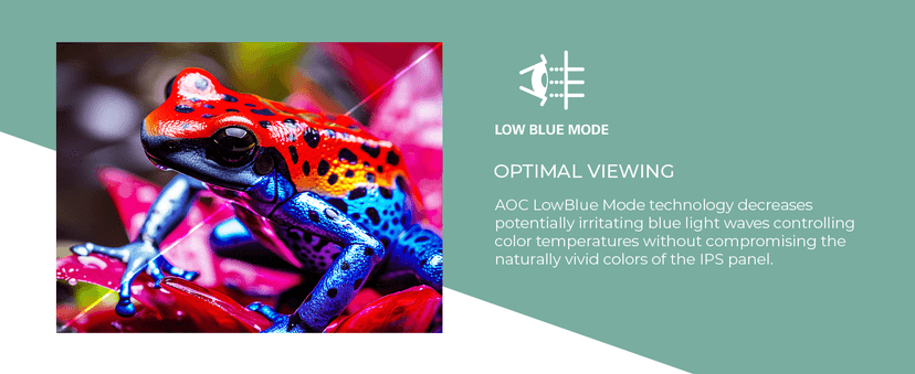AOC 22B35HM23 22" Full HD (1920 x 1080) 120Hz LED Monitor, Adaptive Sync, VGA & HDMI, Flicker-Free, Low Blue Light, HDR Ready, VESA, Tilt Adjust, Eco-Friendly