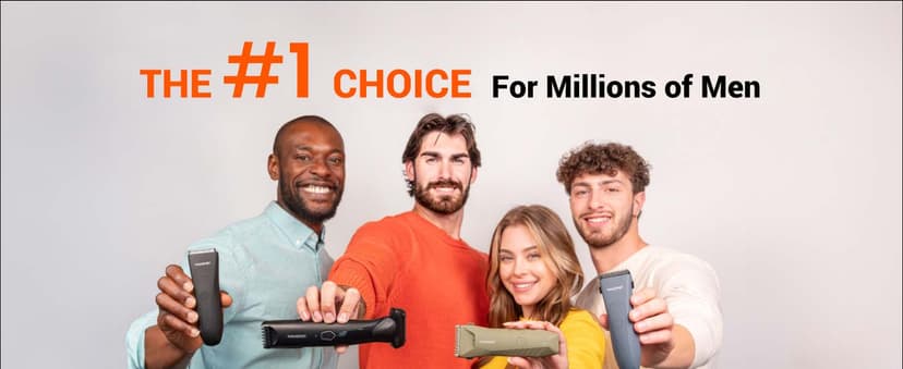 MANSPOT Manscape Groin & Body Hair Trimmer for Men, Electric Ball Pubic Trimmer Shaver,Manscape Kit with 4 Guard,Replaceable Ceramic Blade Heads,Waterproof Wet/Dry Shaver,90 Minutes Shaving