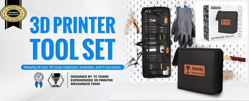 68Pcs 3D Printer Tools Kit with Storage Case, 3D Printer Accessories - Deburring Tool, 3D Printer Removing Scrapers, Metal Files, Brushes, Hand Drill, Tweezers, for Bambu Lab, Ender 3, Kobra, etc.