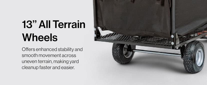 SuperHandy Towable Leaf and Lawn Vacuum – 180 Gal Collection, 15HP Electric Start Engine, Serrated Impeller, Pin-Hitch, One-Hand Dump, 13 in. Wheels