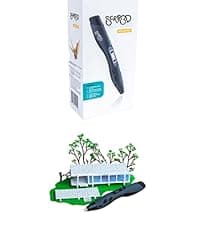 SCRIB3D P1 3D Printing Pen with Display - Includes 3D Pen, 3 Starter Colors of PLA Filament, Stencil Book + Project Guide, and Power adapter