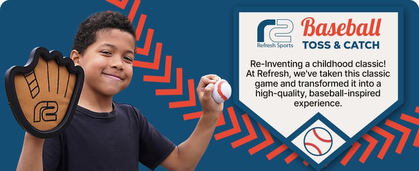 Toss and Catch Ball Game Set - Easy to Use Sticky Balls & Beginner Baseball Training Glove - Premium Toy Paddle Fits All Hand Sizes From Toddlers to Teens & Adults - Fun Gift Idea for Boys and Girls