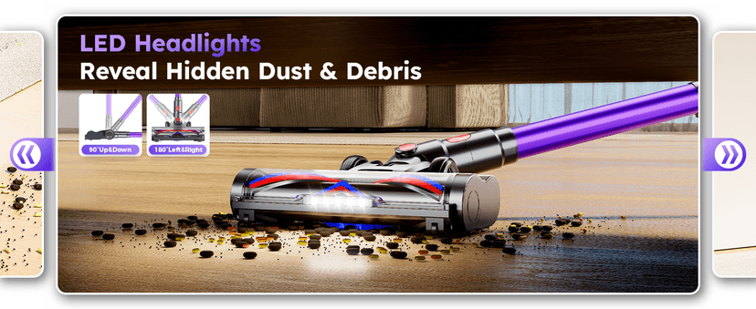 Cordless Vacuum Cleaner,Upgraded 550W 45KPA 60Mins Vacuum Cleaners for Home,Self-Standing Stick Vacuum with LED Display,8 in 1 Lightweight Anti-tangle Wireless Vacuum for Pet Hair Carpet Hard Floors