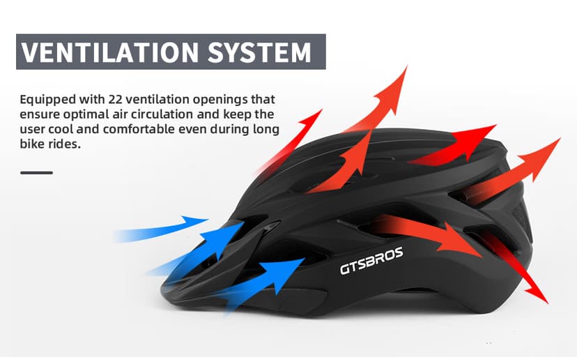 Bike Helmet with Visor for Men Women – Lightweight Road & Mountain Bicycle Helmet – Adjustable Adult Cycling Helmet for Commuting, MTB & E-Bike, CPSC Certified
