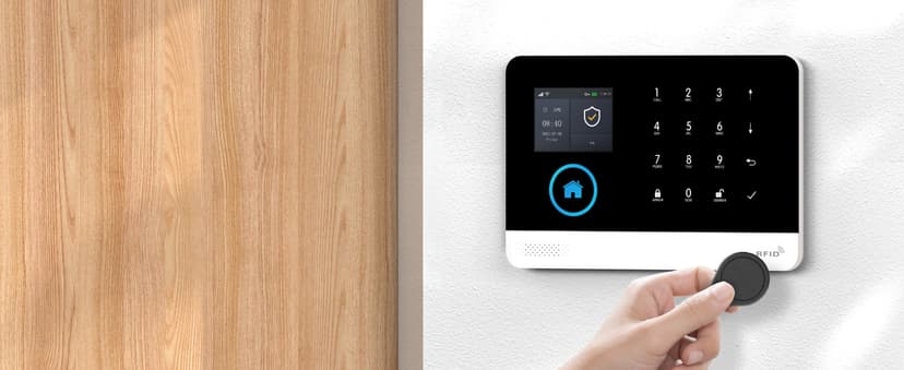 PGST Home Security Systems for House, Wireless Home Security Alarm System, Door/Window Sensor Motion Sensors with App Alert, WiFi+GSM 4G Home Alarm System No Subscription(103-F)