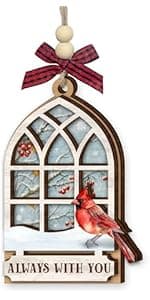 Neighbor Christmas Ornaments 2025 - Thank You Neighbor Gift, Friendship Gifts for Neighbors Friends, Bestie, BFFs - Wooden Friend Ornaments for Women, Men Hanging Christmas Decor