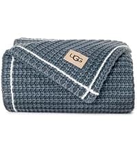 UGG Adalee Faux Fur Throw Blanket Luxury Lightweight Cozy Soft Throw for Couch Bed or Chair Hypoallergenic Machine Washable Double-Sided Fluffy Blanket Home Decor, 50-inch x 70-inch, Natural White