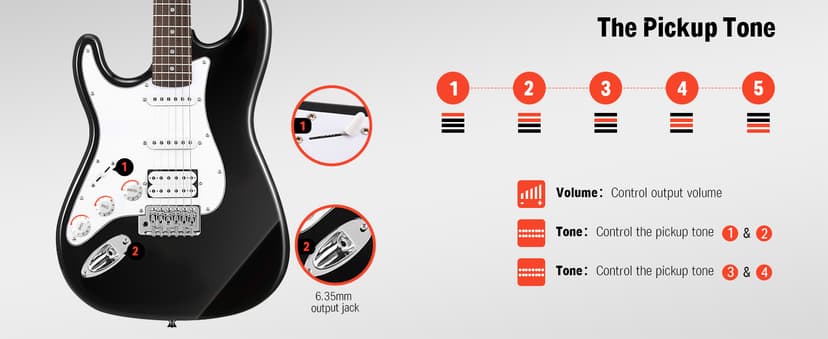 Donner 39 Inch Left-Handed Electric Guitar Kit Solid Body Black Lefty Beginner Set Full-Size with Amplifier Online Lesson Bag Digital Tuner Capo Strap String Cable Picks DST-100BL