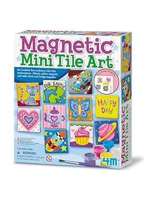 4M Magnetic Mini Tile Art, Art & Crafts DIY Kit, For Boys & Girls Ages 8+