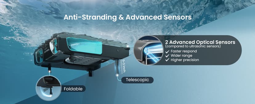 AIPER Surfer S2 Solar Powered Pool Surface Skimmer Robot with APP Support, 24/7 Continuous Cleaning, Dual Charging Modes, Smart Obstacle Avoidance, 150-um Filtration, OTA Upgrade