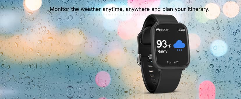 MorePro Fitness Tracker with 24/7 Heart Rate & Blood Pressure Monitor, Blood Oxygen & Sleep Tracker, Smart Watch with Step Calorie Counter, IP68 Waterproof Activity Tracker for Women Men Android iOS