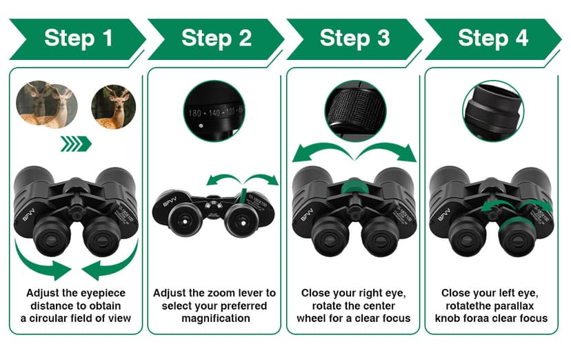10-180x100 Zoom Binoculars for Adults, Day/Low Light Night Vision High Powered Binoculars with BAK4 & FMC Lens, Waterproof Fogproof for Hunting Birdwatching Travel Sports Concerts Gift for Men