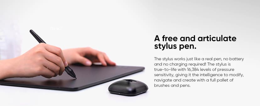 XPPen Updated Deco 01 V3 Drawing Tablet, 16384 Pressure Sensitivity, 8 Custom Shortcuts, 220 Report Rate for OSU Drawing Pad, Remote Teaching & Animation, Compatible with Android, Windows, macOS